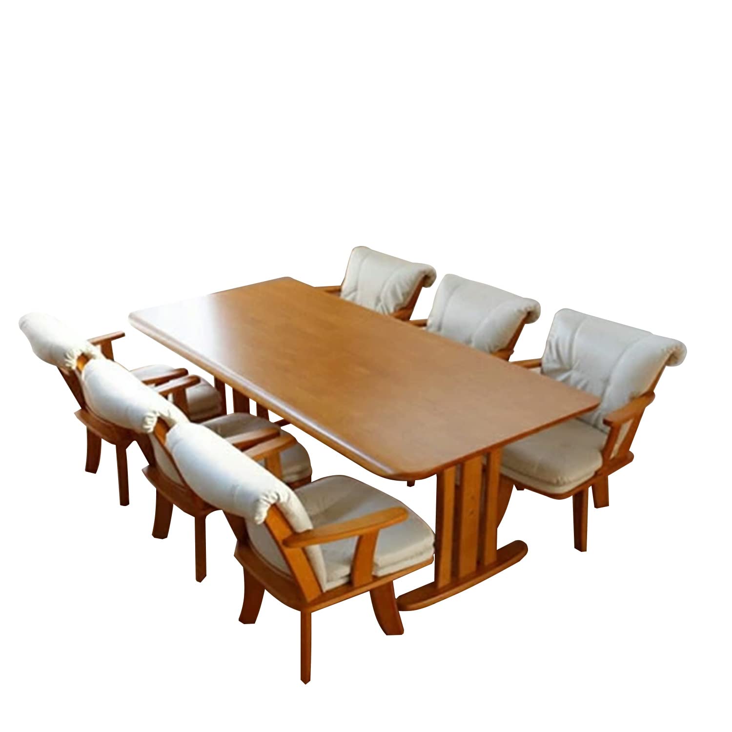 美品】ナチュラルウッド ダイニングテーブル 幅190cm 6人~8人 楽天市場】先着50%クーポン 9/4 20時-☆ ダイニングテーブル