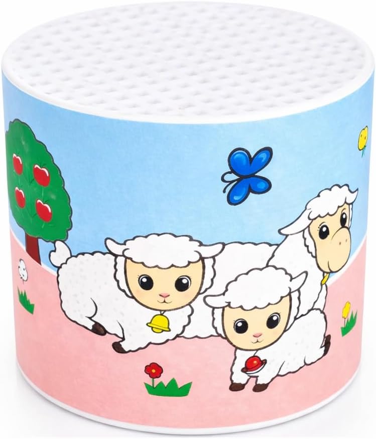 Sheep Can Noise Maker | Baa Baa Sound Toy | Sheeps Sound Makers | Noise Maker Can | Farm Animal Noise Makers (White Sheep, One Size)