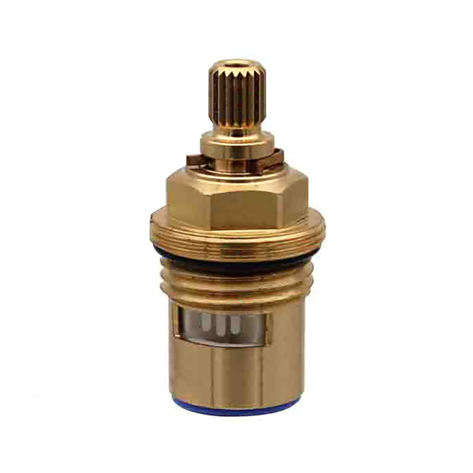 Replacement Faucet Valve, Tap Valves Cartridges Replacement Brass Ceramic Disc Cartridges Insert Gland Quarter Turn 1/2"(Blue)