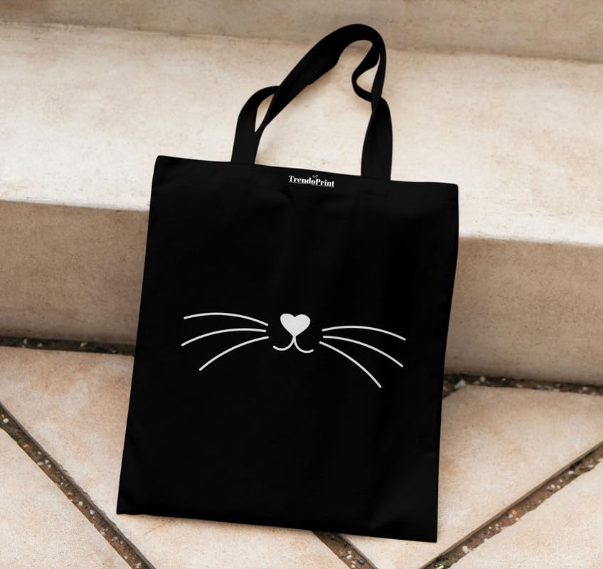 Image of TrendoPrint Reusable Shopping Bag Canvas Tote Bag for Grocery, College, Office & Shoulder Handbag Travel Bag for Men and Women (14x16 inches)