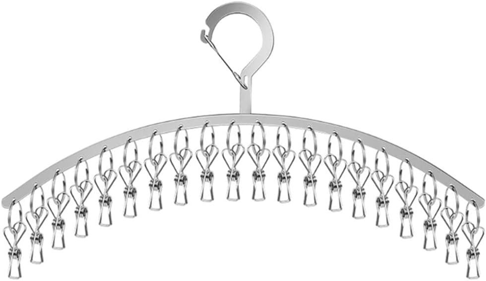 20 Clips Stainless Steel Windproof Clothes Pins Clothes Rack Clothes Rack Socks Towel Bra Clothes Rack