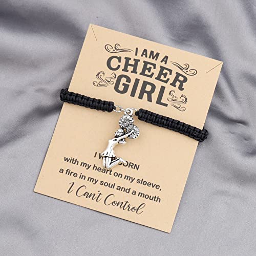 MAOFAED Cheer Gift Cheerleader Gift Cheer Bracelet Cheer Jewelry Gift for Her2