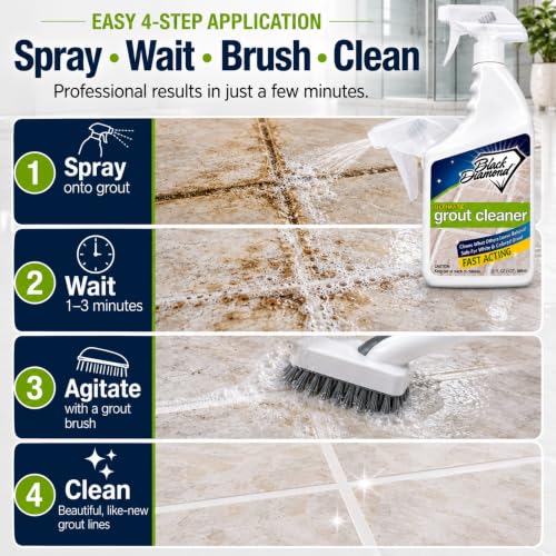 Ultimate Grout Cleaner for Tile & Grout, Acid-Free Stain Remover, 32 oz