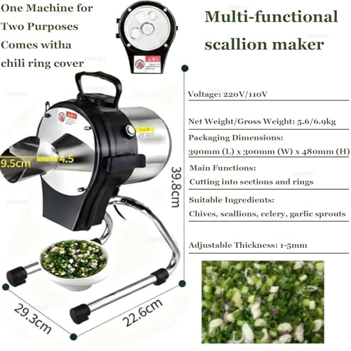 Cortadora Eléctrica de Vegetales Comercial 1-5 mm Ajustable miniatura 2