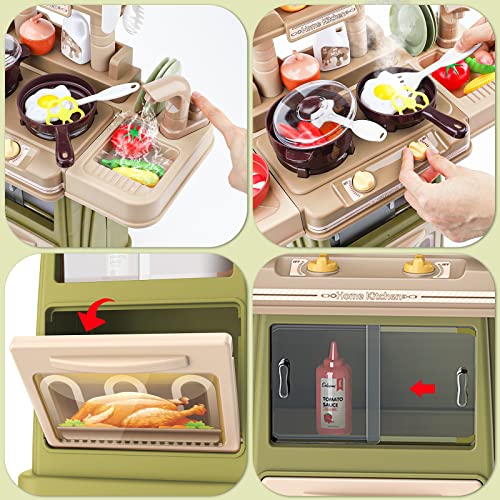 DeAO Giocattolo da Cucina per Bambini,30 Pezzi di