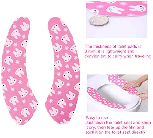 image for Hommate Cloth Toilet Seat Cover Toilet Pads Bathroom Warmer Soft Avail
