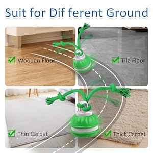 Interactive Dog Toys, Motion Activated Automatic Rolling Ball Toys, Wicked Ball, Squeaky Dog Toy for Small Dogs/Puppy…