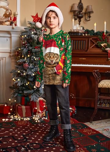 Besserbay Unisex Kids Ugly Christmas Sweater 3D Graphic Funny Long Sleeve Holiday Pullover Sweatshirt 4-14 Years 5 Besserbay Unisex Kids Ugly Christmas Sweater 3D Graphic Funny Long Sleeve Holiday Pullover Sweatshirt 4-14 Years - Image 6