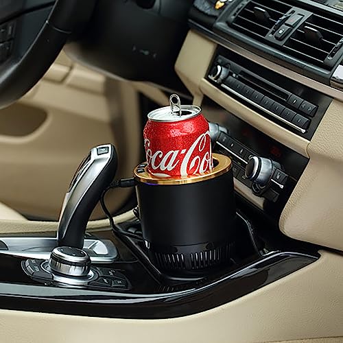 Calentador y enfriador portátil 2 en 1 para vasos de auto miniatura 4