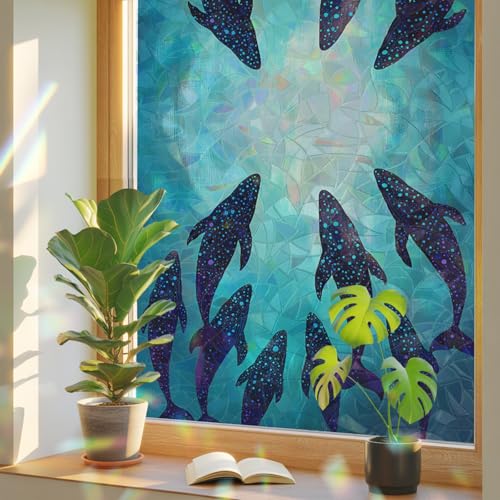 Película para ventana privacidad vidriada 17.7"x78.7" miniatura 1