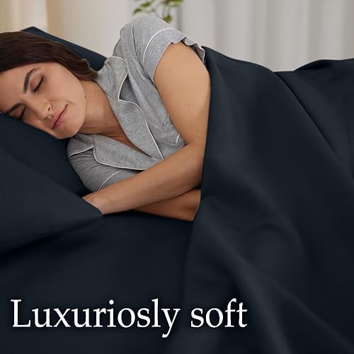 Miniatura 4 de LalaLOOM - Juego de sábanas suaves de lujo de 3 piezas para cama twin, con bolsillo profundo, microfibra transpirable, resistente a arrugas,