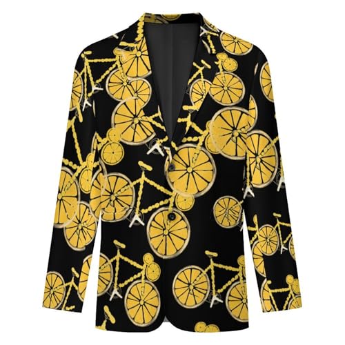 Bike Orange Men's Slim Suit Long-Sleeve Prom Tuxedo Classic Two Button Business Jacket4