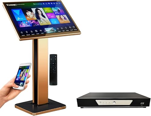 TSRV01-22 5TB HDD 100K 22 "Pantalla táctil Karaoke Player, Mandarín, cantonés, taiwanés, canciones en inglés, actualización gratuita de la nube,