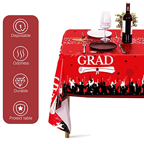 Durony DY0429 3 Pack Graduation Tablecloth 108 X 54 Inch Large Size Plastic Rectangle Graduation Table Covers thumb #2