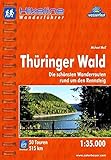  Hikeline Wanderführer Thüringer Wald. Die schönsten Wanderrouten rund um den Rennsteig, 1 : 35 000, wasserfest und reißfest, GPS zum Download
