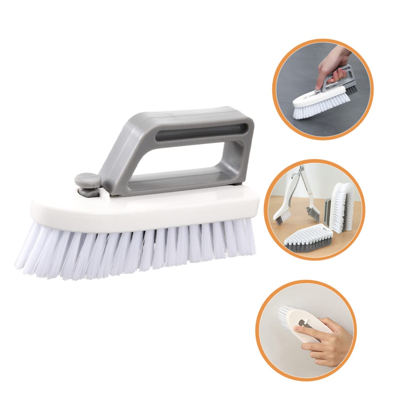 MAGICLULU Juego de 2 Herramientas de Limpieza Esenciales: Cepillo para Fregar para Cocina Suelo Ventana Cepillo Limpiador de Costuras Hogar.