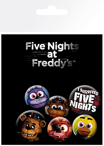 GB eye Five Nights At Freddys Mix Pack de Insignias  Aluminio  Multicolor  14 0.3 10