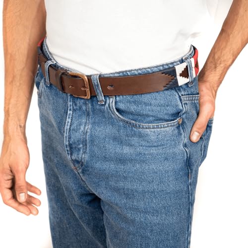 Interchangeable Hand-Stitched Polo Belt - Crafted from full-grain bridle leather2