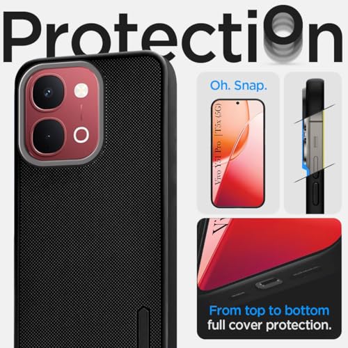 Image of Jkobi Rubberised Back Cover Case for Vivo Y51 Pro 5G | Vivo T5x (Textured Grip Design | Micro-Fiber Cloth Inside | Slim and Light Weight | Soft Touch and Feel)