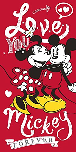 arlis Drap De Plage Ou Serviette De Bain Mickey et Minnie Disney 70 X 140 Cm (Drap de Plage Mickey...
