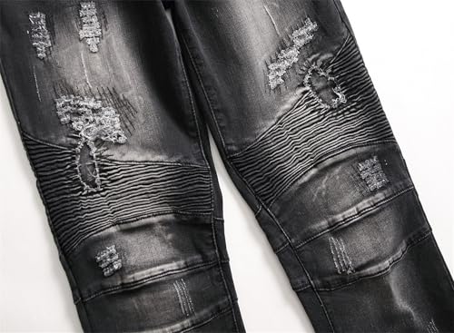 Jeans para hombre de corte recto slim fit clásico miniatura 5