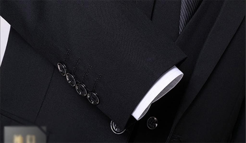 Kaorou メンズ3ピーススーツ秋のビジネスカジュアル韓国のプロのスーツ男性フォーマルウェア Black Color M Size Code 即発送可能 Color Kaorou メンズ3ピーススーツ秋のビジネスカジュアル韓国のプロのスーツ男性フォーマルウェア Black Color M Size Code 即発送可能 Color