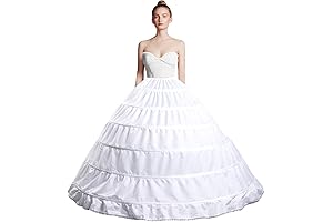 Full Shape 6 Hoop Hoop Slip Underskirt Slip for Wedding Dress
