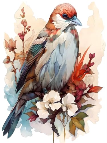 Diamond Painting Oiseaux Doqon Activité Manuelle Famille Déco Noël 70x95cm