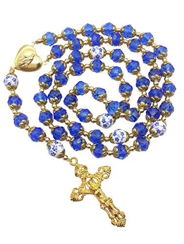 Chapelet catholique en cristal vert de 10 mm pour méditer au quotidien avec sérénité