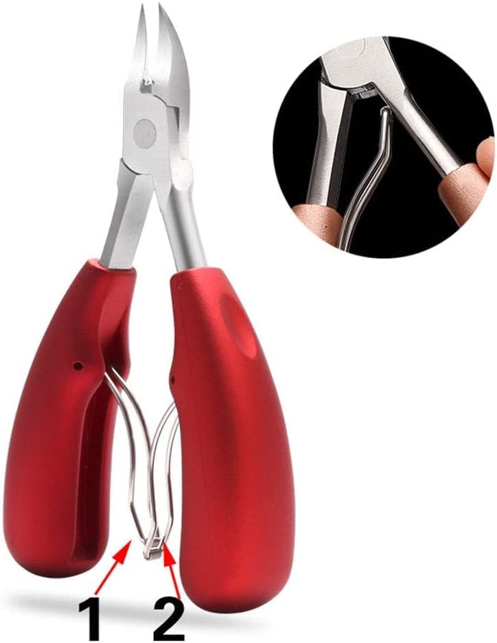 Image of Toenail Clippers, Professional Thick & Ingrown Toe Nail Clippers for Men & Seniors, Pedicure Clippers Toenail Cutters, Super Sharp Curved Blade