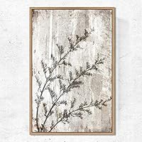 SIGNWIN Framed Canvas Wall Art Dried Plants Canvas Prints Home Artwork Decoration for Living Room,Bedroom - 16