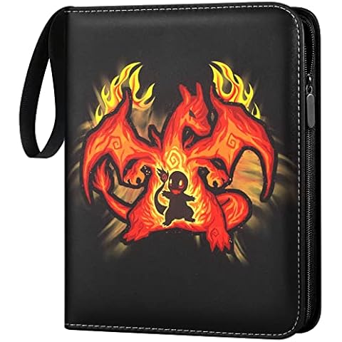 Sammelalbum für Pokemon Karten, Sammelkarten Album Sammelheft 40 Seiten 720 Karten, Tragbar Wasserdicht PU Karten Halter Heft Ordner Buch Cover