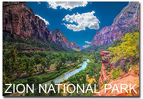 Imán de refrigerador Zion National Park 2.5 x 3.5 pulgadas miniatura 1