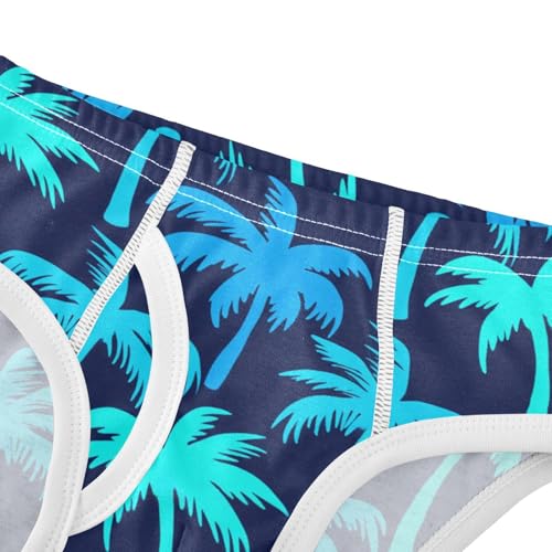 Summer Palm Tree Blue Toddler Boy's Underwear 2T 23022094