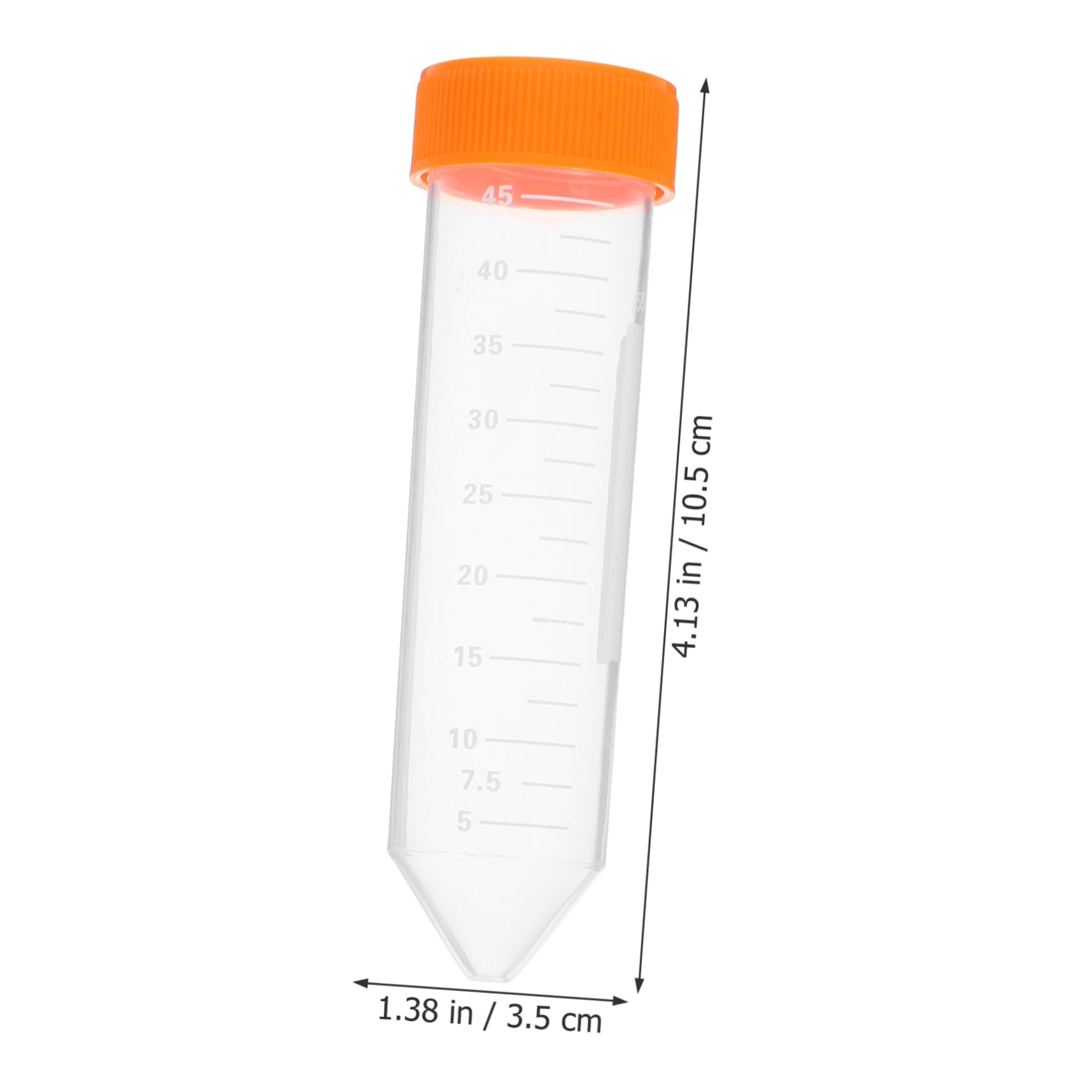 Provette per Centrifuga 50ml Pp Arancia 50 Pezzi Laboratorio