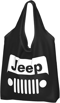 Yeti Jeep Handbag, Shopping Bag, Eco Bag, Tote Bag, Shoulder Bag, Large Capacity, Foldable, Portable, Waterproof, Lightweight, Unisex