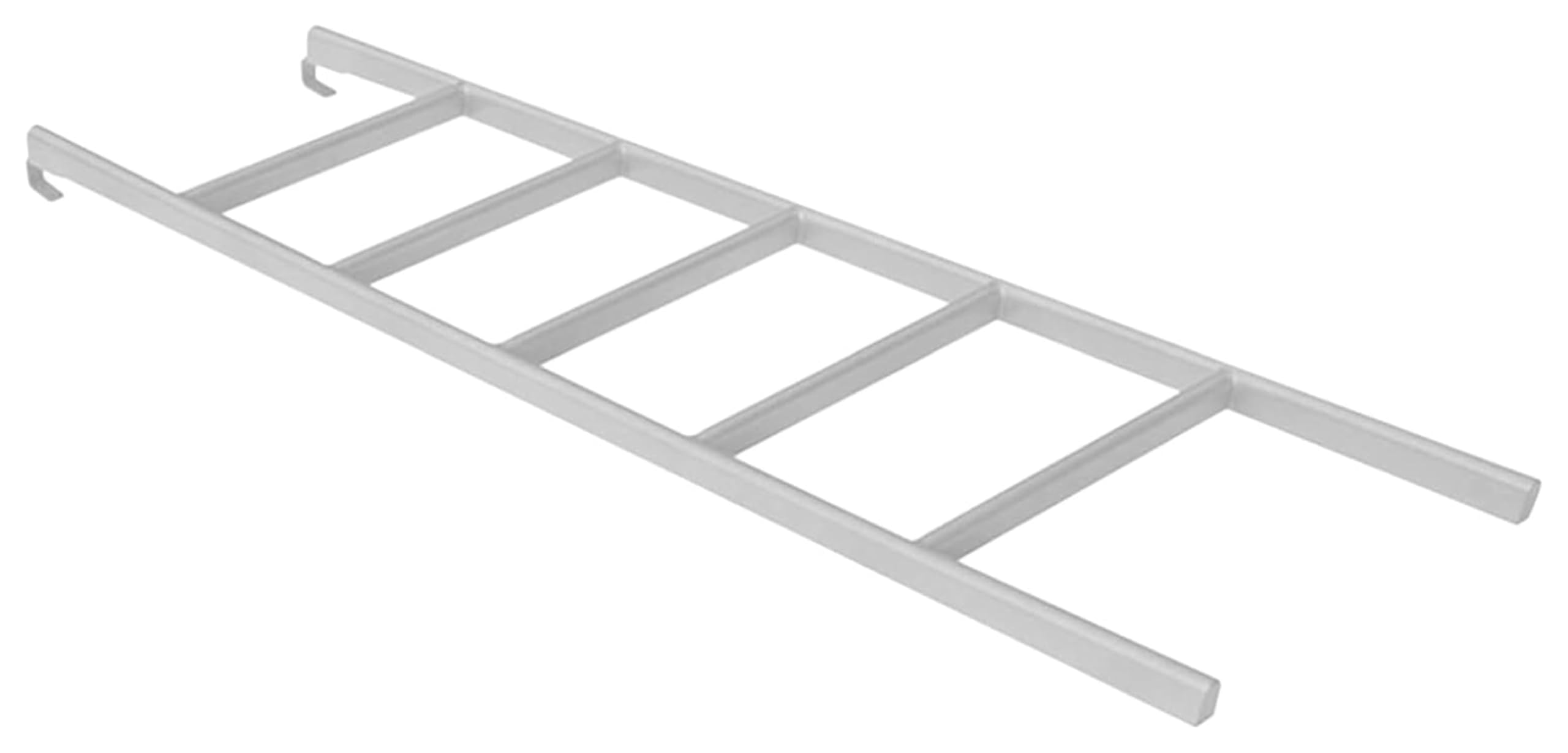 GJMSSMY Bunk Bed Ladder for RV Camper & Trailer - (1.6m) White Climbing Ladder with Hooks for Apartments & Dorms - Heavy-Duty Bunk Access Solution