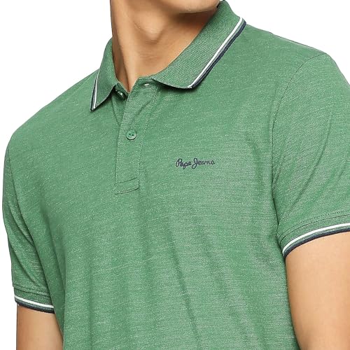 Image of Pepe Jeans Men's Cotton Regular Fit Polo T-Shirt