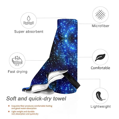 Toalla de baño de estrellas de galaxia grande y suave para piscina 5