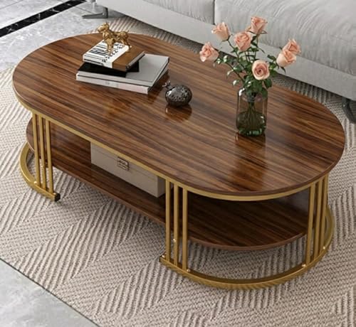 Image of Coffee Table Centre Table (Brown Gold)