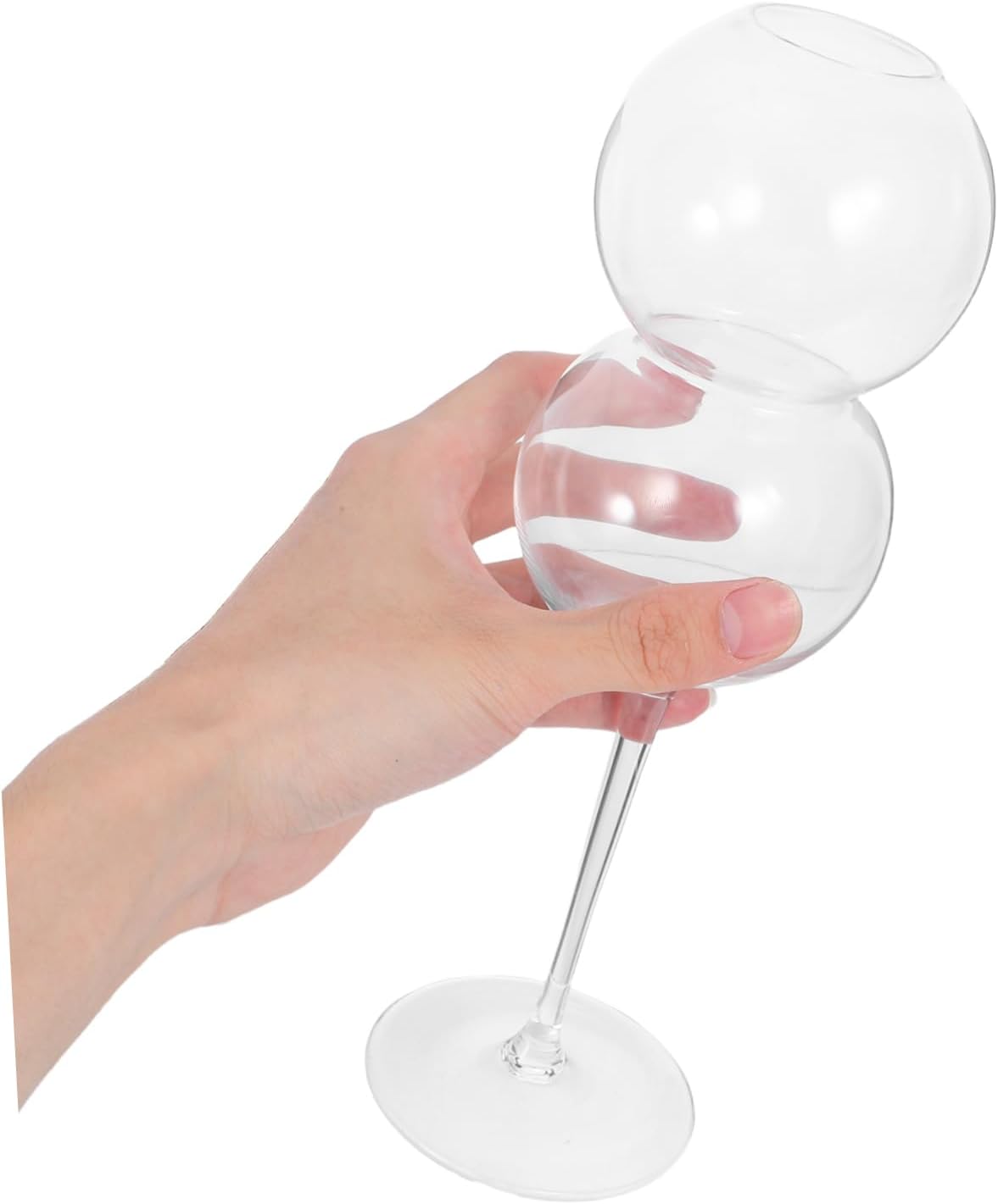 2pcs Creative Crystal Goblets Modern Footed Wine Glasses Decorative Cocktail Cups for Parties and Home Use Unique Glass Drinkware