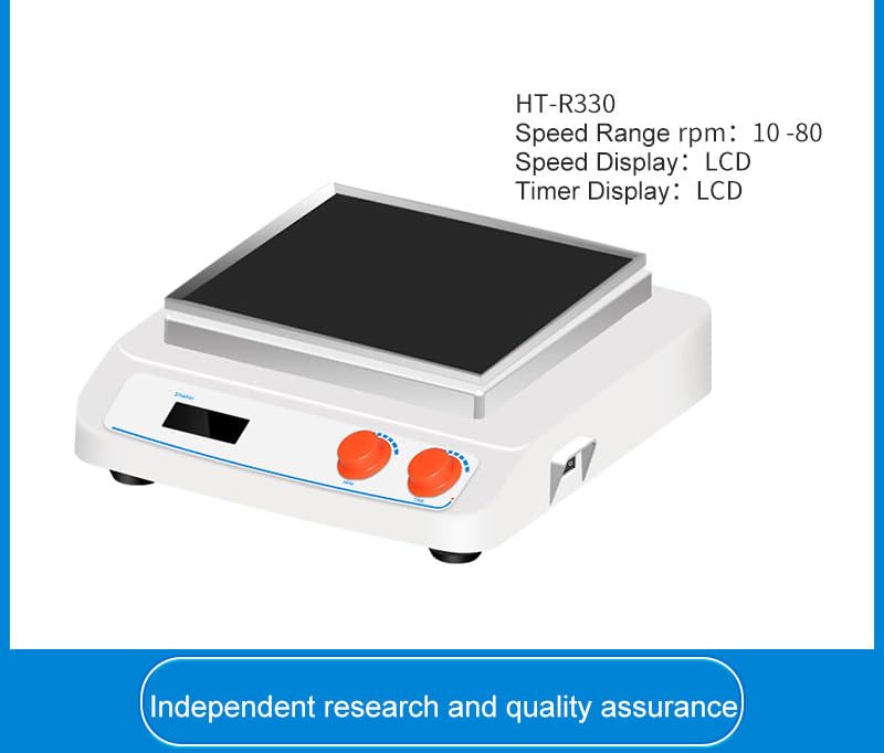 Shaking Table Rock up and Down Lab Shaker Rocking Device Shaking Instrument with Universal Tray Speed Range 10 to 80rpm Shaking Mode UP and Down