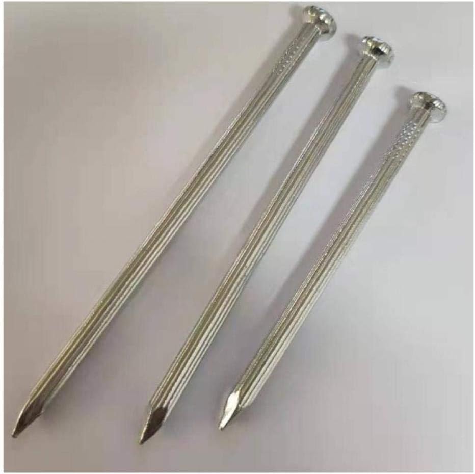Clavos con cabeza de alfiler, clavos for tarimas, clavos de acero pequeños, clavos for trabajar la madera, clavos de acero for cemento, 4 pulgadas (5 cajas) (Color : 4 Inch (5 Boxes) ( Color : 4 Inch/