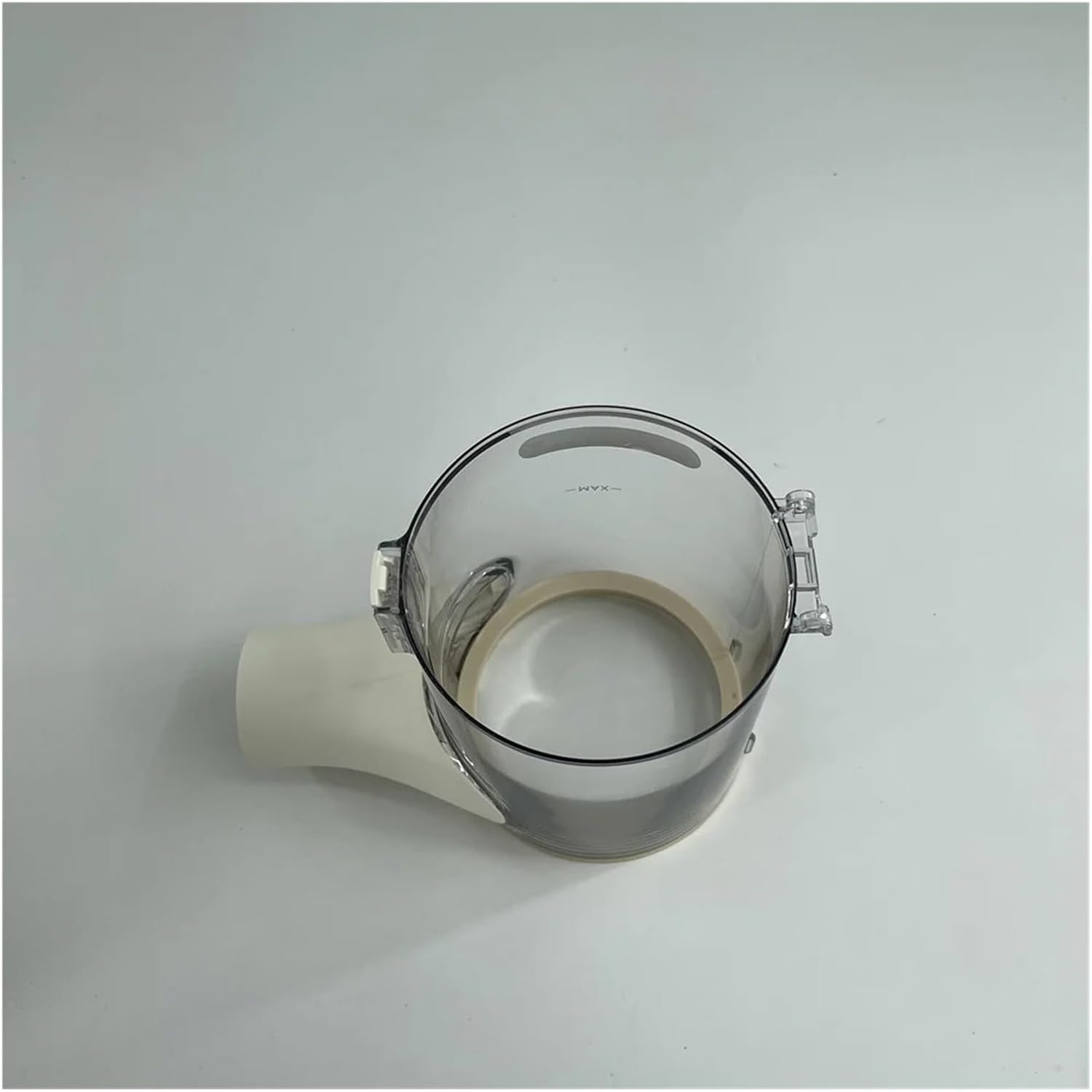 Interior view of the Dreame R10 dust cup replacement showing the 'MAX' fill line