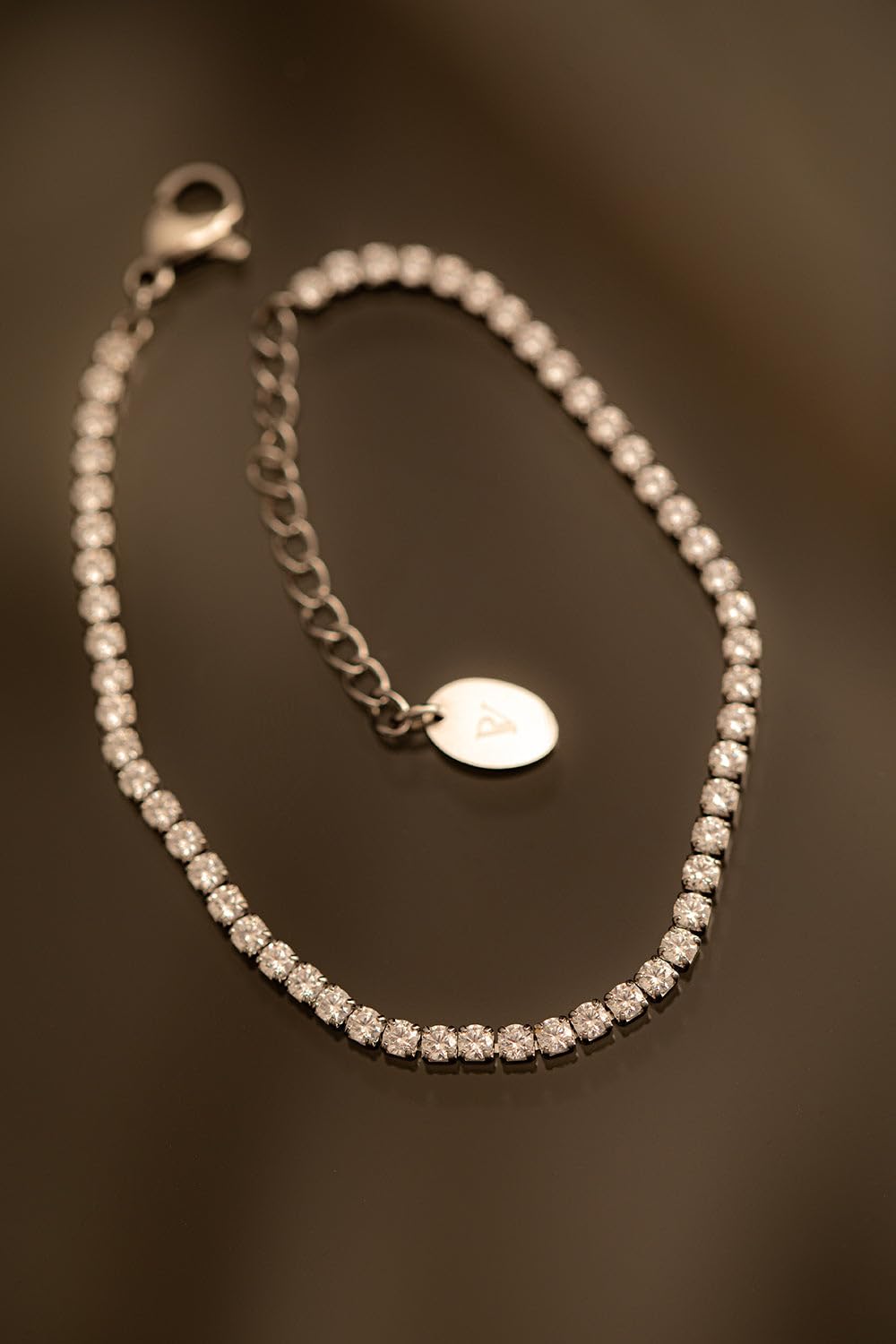 PAUL VALENTINE - Damen Armband Edelstahl - mit Zirkonia Stein