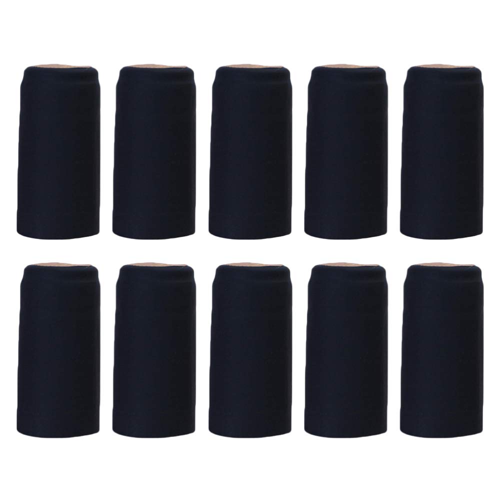 Cabilock 200pcs Wine Bottle Heat Shrink Capsules Wine Topper for Heat Shrinkable Rubber Cap Homebrew Cap