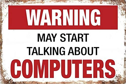 ZMKDLL Plaque murale en métal avec avertissement de 30,5 x 20,3 cm