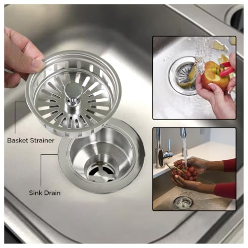 Ensamble Filtro y Tapón para Fregadero 3.5" Acero Inox miniatura 4