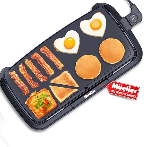 Small Electric Griddle, 10 Inch Mini Ceramic Non-Stick Electric Skillet ...