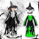 Photo Gallery costume da strega di halloween per bambini - vestito strega bambina, materiale morbido, facile da lavare, costume da scheletro, design divertente, per feste di compleanno e eventi tematici (taglia s) Photo Gallery costume da strega di halloween per bambini - vestito strega bambina, materiale morbido, facile da lavare, costume da scheletro, design divertente, per feste di compleanno e eventi tematici (taglia s)